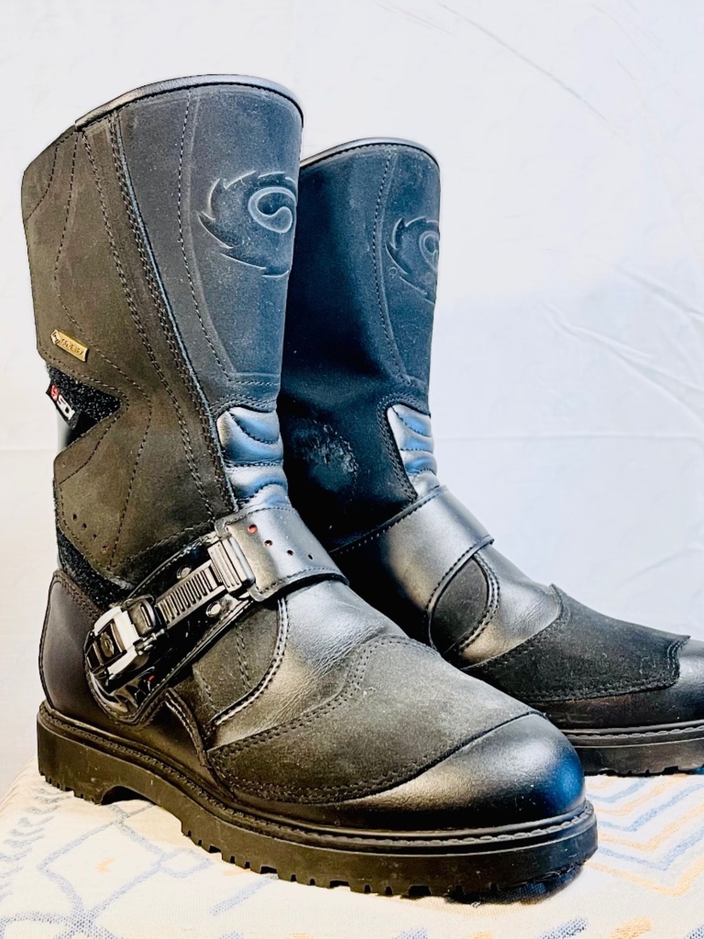 Sidi Canyon Gore-Tex Motorcycle Boots Men’s Size 8 Black Suede